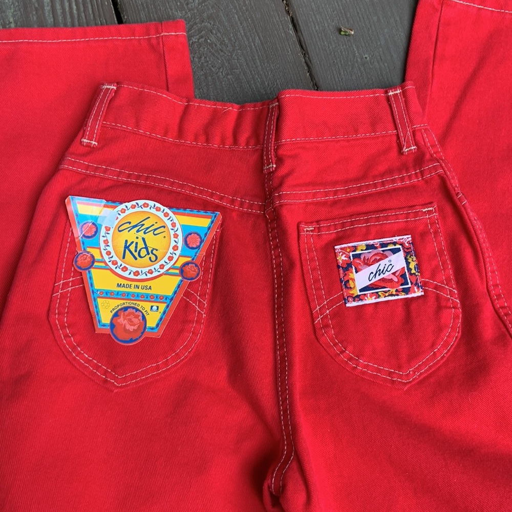 Kids red jeans size 14